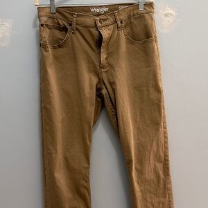 Wrangler Men's Tan Straight Jeans